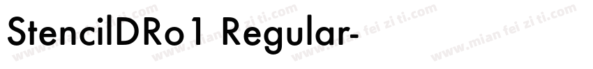 StencilDRo1 Regular字体转换